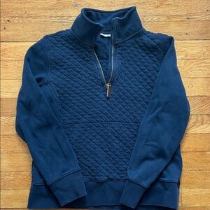 LL Bean quilted quarter zip